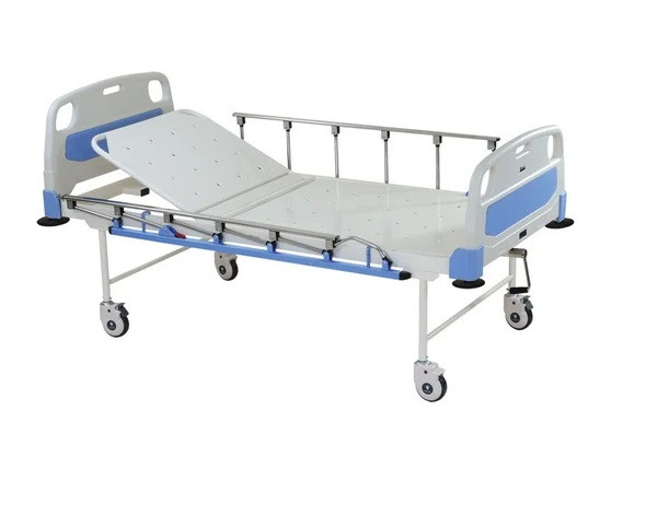 Semi Fowler Bed with ABS Panel, Mattress, Wheel, Side Railing ABS
